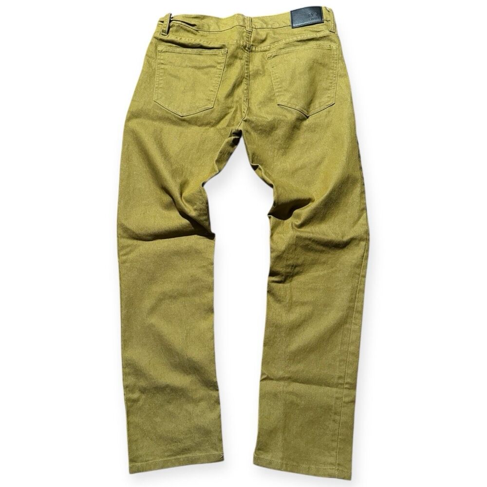 Riot Empire Premium Men’s 34x30 Stretch Denim Jeans Color Mustard